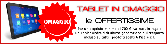 Mobili e arredo ufficio in offerta con tablet Android in regalo